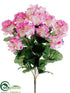 Silk Plants Direct Geranium Bush - Pink - Pack of 12