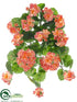 Silk Plants Direct Geranium Bush - Peach - Pack of 12