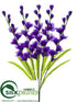 Silk Plants Direct Gladiolus Bush - Purple Violet - Pack of 12