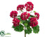 Silk Plants Direct Geranium Bush - Beauty - Pack of 12