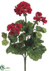 Silk Plants Direct Geranium Bush - Red - Pack of 12