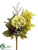Hydrangea, Magnolia Leaf Drop - Green Brown - Pack of 4