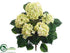 Silk Plants Direct Hydrangea Bush - Green Two Tone - Pack of 6