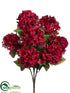 Silk Plants Direct Hydrangea Bush - Burgundy - Pack of 12