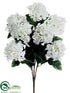Silk Plants Direct Hydrangea Bush - White - Pack of 12