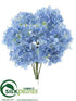 Silk Plants Direct Hydrangea Bush - Blue Delphinium - Pack of 6