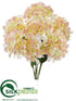 Silk Plants Direct Hydrangea Bush - Pink Cream - Pack of 6