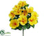 Silk Plants Direct Hibiscus Bush - Yellow - Pack of 12