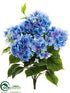Silk Plants Direct Hydrangea Bush - Blue Light - Pack of 12