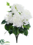 Silk Plants Direct Hydrangea Bush - White - Pack of 12