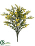 Silk Plants Direct Heather, Wild Flower Bush - Yellow - Pack of 12