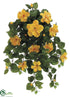 Silk Plants Direct Hibiscus Hanging Bush - Yellow - Pack of 4