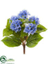 Silk Plants Direct Hydrangea Bush - Blue - Pack of 24