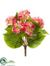 Silk Plants Direct Hydrangea Bush - Pink - Pack of 24