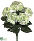 Silk Plants Direct Hydrangea Bush - Cream Green - Pack of 6