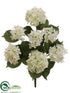 Silk Plants Direct Hydrangea Bush - Cream White - Pack of 6