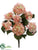 Hydrangea Bush - Pink Green - Pack of 6