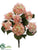 Hydrangea Bush - Pink Green - Pack of 6