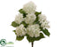 Silk Plants Direct Hydrangea Bush - White - Pack of 6