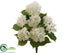 Silk Plants Direct Hydrangea Bush - White - Pack of 6