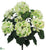 Hydrangea Bush - Green Two Tone - Pack of 6