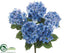 Silk Plants Direct Hydrangea Bush - Blue Two Tone - Pack of 12