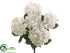 Silk Plants Direct Hydrangea Bush - Cream - Pack of 12