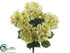 Silk Plants Direct Hydrangea Bush - Green Pink - Pack of 12