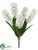 Silk Plants Direct Hyacinth Bush - Cream - Pack of 6