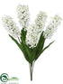 Silk Plants Direct Hyacinth Bush - Cream - Pack of 6