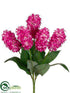 Silk Plants Direct Hyacinth Bush - Beauty Cream - Pack of 12