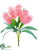 Silk Plants Direct Hyacinth Bush - Pink - Pack of 12