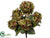 Hydrangea Bush - Green - Pack of 6