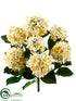 Silk Plants Direct Hydrangea Bush - Cream Beige - Pack of 6