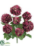 Silk Plants Direct Hydrangea Bush - Purple Two Tone - Pack of 6