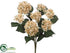 Silk Plants Direct Hydrangea Bush - Cream - Pack of 6