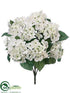 Silk Plants Direct Hydrangea Bush - Cream - Pack of 6