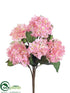 Silk Plants Direct Hydrangea Bush - Pink - Pack of 6
