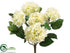 Silk Plants Direct Hydrangea Bush - White - Pack of 6