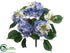 Silk Plants Direct Hydrangea Bush - Blue - Pack of 12