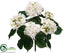 Silk Plants Direct Hydrangea Bush - Cream - Pack of 12