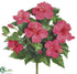 Silk Plants Direct Hibiscus Bush - Red - Pack of 12