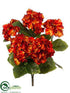 Silk Plants Direct Hydrangea Bush - Rust - Pack of 6