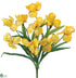 Silk Plants Direct Iris Bush - Yellow - Pack of 12