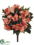 Silk Plants Direct Impatiens Bush - Salmon - Pack of 6