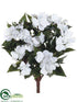 Silk Plants Direct Impatiens Bush - White - Pack of 6