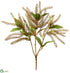 Silk Plants Direct Pieris Japonica Bush - Green Burgundy - Pack of 12
