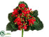 Silk Plants Direct Kalanchoe Bush - Red - Pack of 12