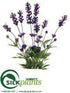 Silk Plants Direct Spanish Lavender Bush - Purple - Pack of 12