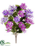 Silk Plants Direct Lilac Bush - Purple Orchid - Pack of 12